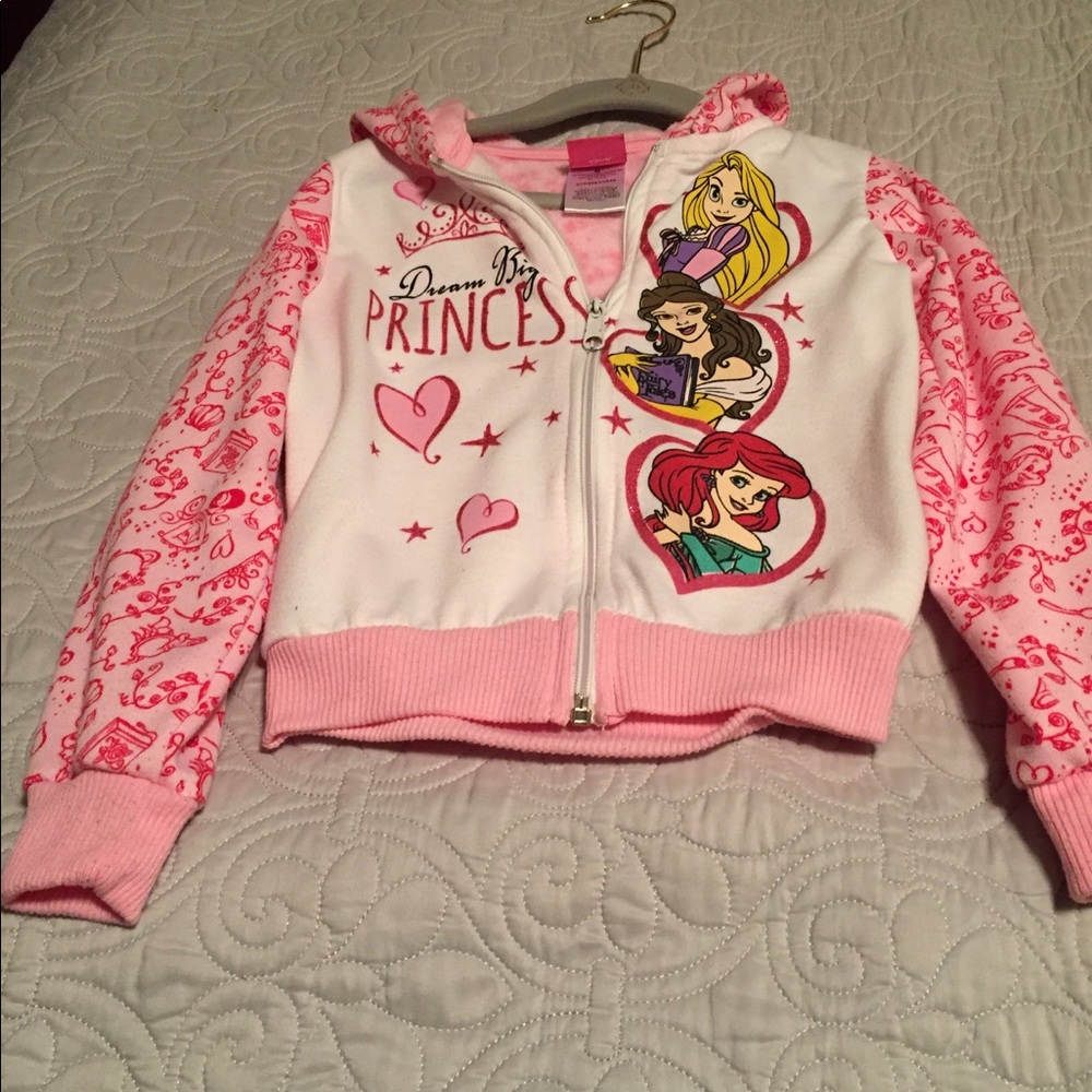 Disney princess hoodie size 6